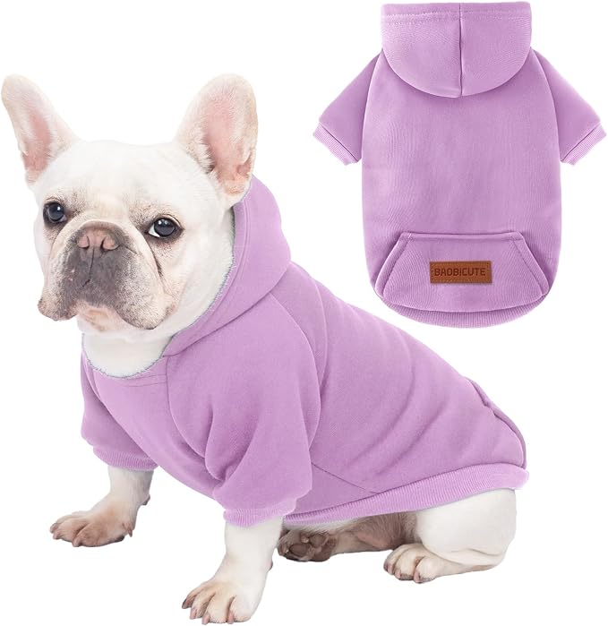 1 Pack Dog Hoodie Warm Hood Dog Sweater Cold Weather Small Dogs Sweatshirt by BAOBICUTE
