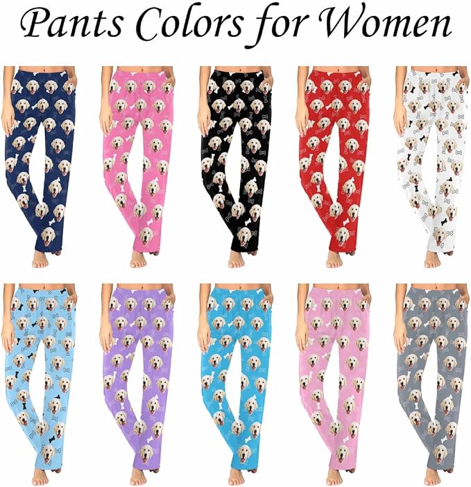 Custom Pajama Pants Women Personalized Face Pajamas Bottom Couple Pajama Pants - Image 4
