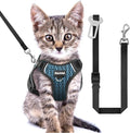 Cat Harness and Leash for Walking Escape Proof Soft Adjustable Cat Leash by BECHTEL
