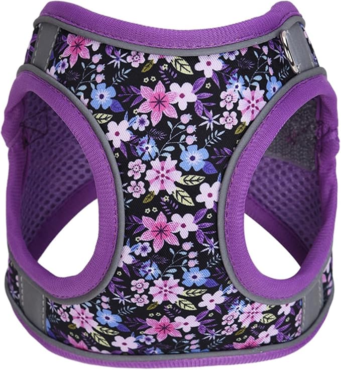 Step in Dog Harness No Pull Flower Adjustable Soft Mesh Padded Reflective Pet - Image 3
