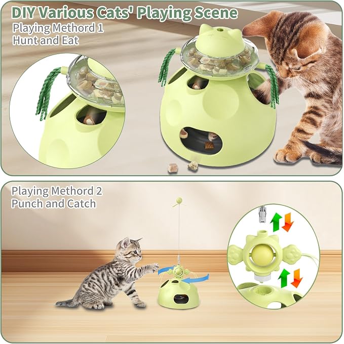 Interactive Cat Toy for Indoor Cats, 4-in-1 Modular Design - Image 3