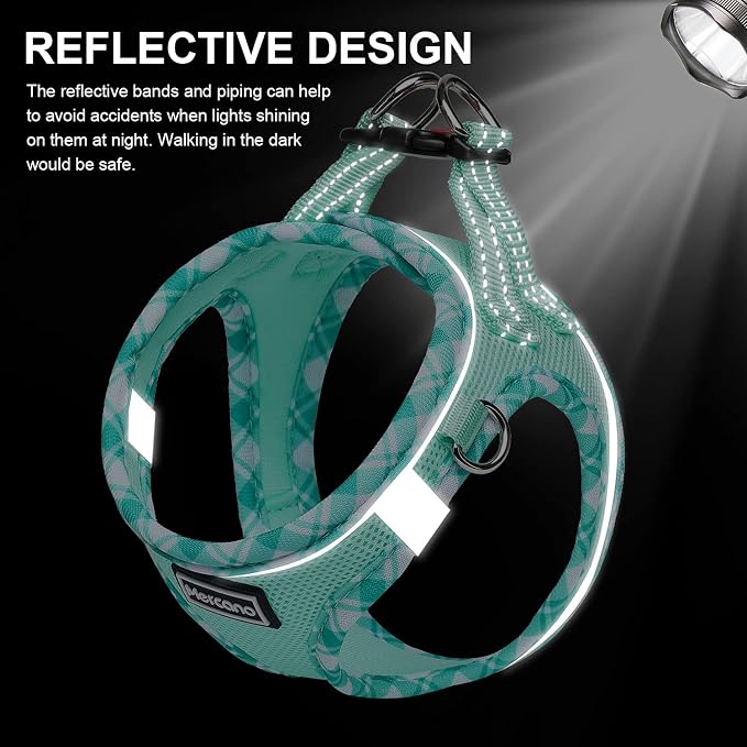 Mercano Soft Mesh Dog Harness and Leash Set, No-Chock Step-in Reflective - Image 6