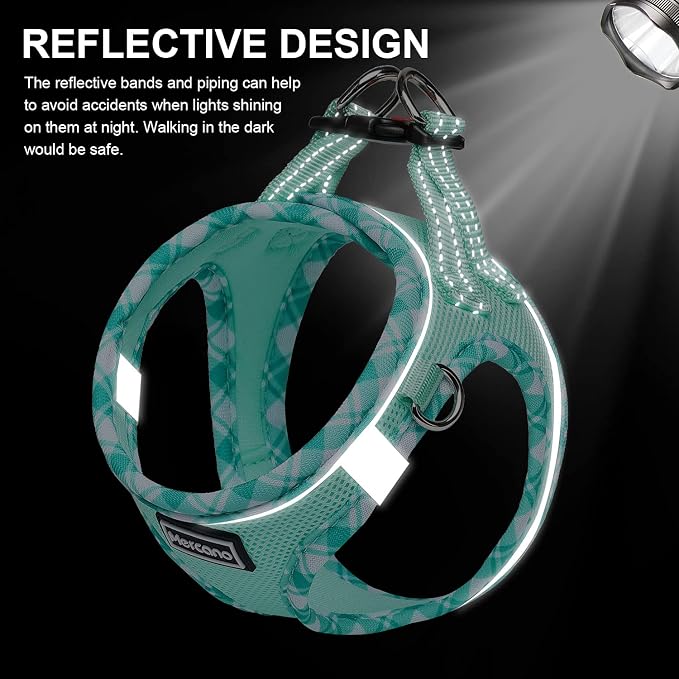 Mercano Soft Mesh Dog Harness and Leash Set, No-Chock Step-in Reflective - Image 6