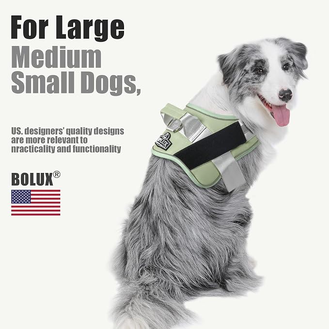 Bolux Dog Harness, No-Pull Reflective Dog Vest, Breathable Adjustable Pet - Image 5