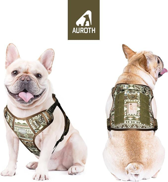 AUROTH Tactical Dog Harness for Large Dogs No Pull Adjustable Pet Harness - Image 2