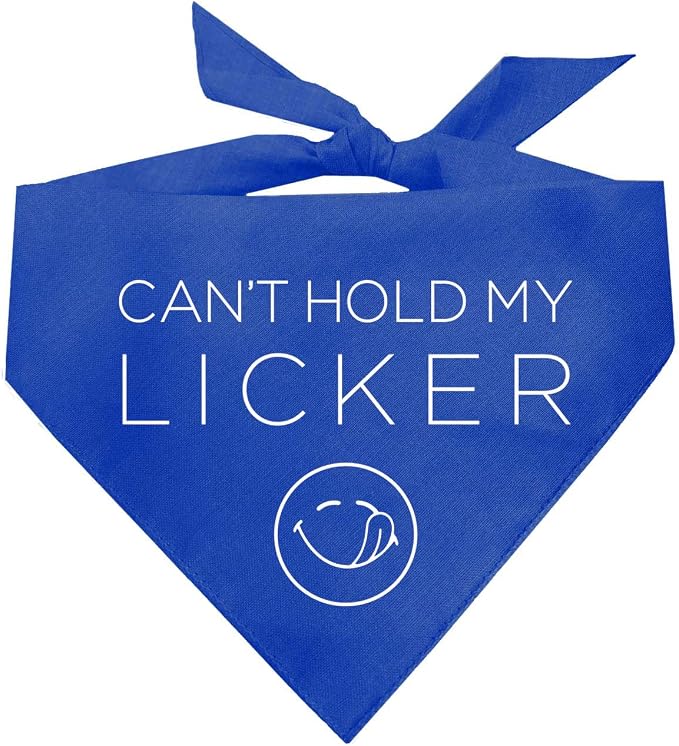 Can’t Hold My Licker Funny Drooler Dog Bandana by TeesTails
