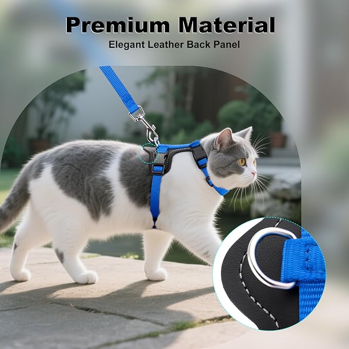 Plutus Pet Adjustable Cat Harness and Leash Set, Quick Release, Escape Proof - Image 3