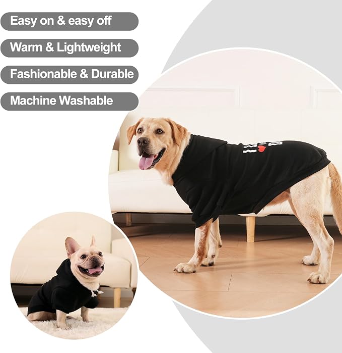EXPAWLORER Dog Hoodie-Soft and Warm Dog Sweaters, Pet Clothes Autumn Winter - Image 6