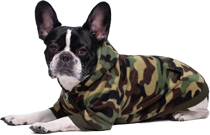 Camo French Bulldog Clothes Dog Hoodie Sweatshirts - Image 5