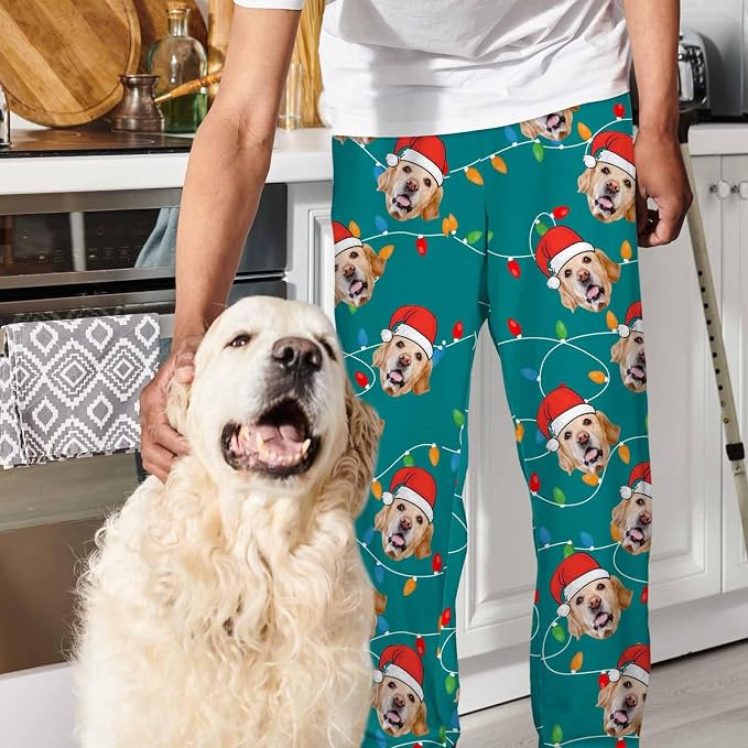 Artsadd Personalized Christmas Pajama Pants Socks - Image 5