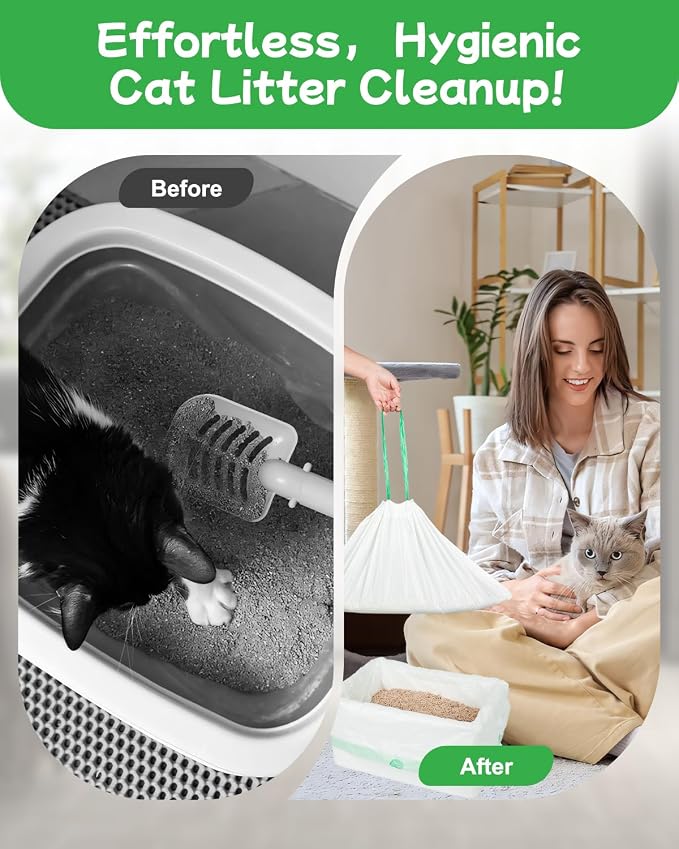 140 Count Cat Litter Box Liners Compatible - Image 7