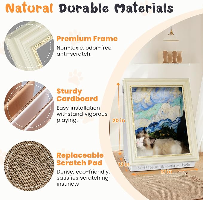 Painting Cat Scratcher Bed CartBoard Cat House Beds - Image 5