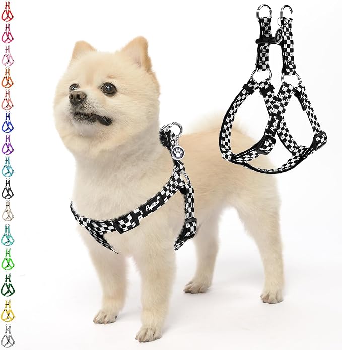 PUPTECK No Pull Dog Harness Soft Adjustable Basic Nylon Step in Puppy Vest by PUPTECK