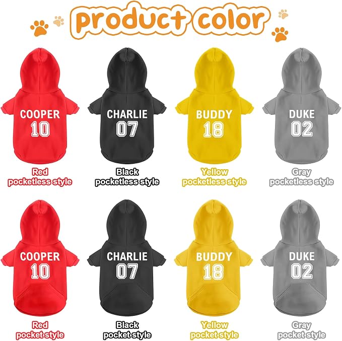 Custom Name Dog Hoodie, Personalized Pet Name Sweatshirt - Image 8