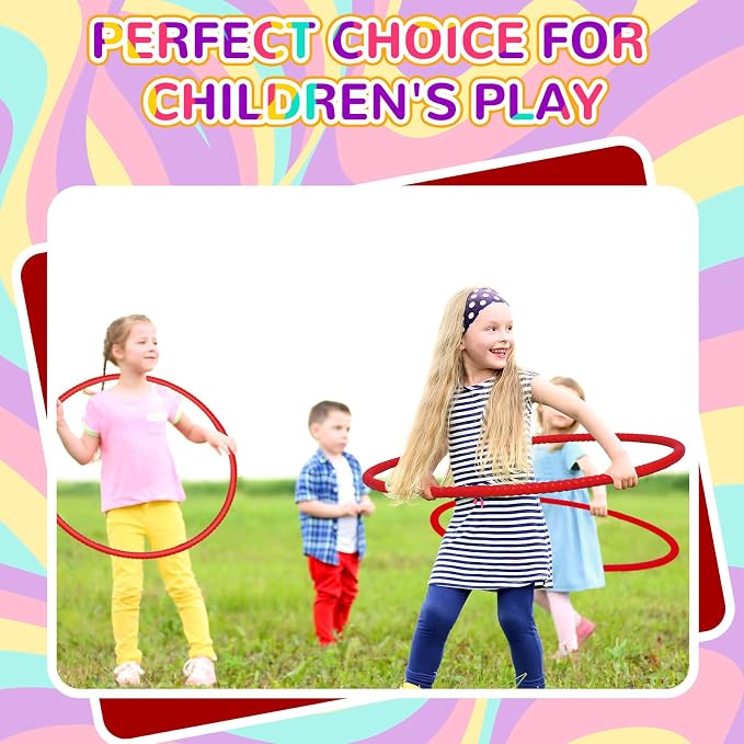 Shappy 6 Pcs Exercise Hoop Detachable Adjustable Plastic Toy Playground Toys - Image 6