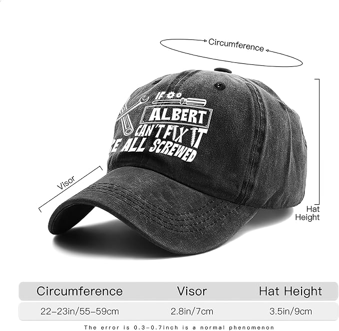 Personalized Vintage Washed Denim Dad Hat, Custom Baseball Cap - Image 8