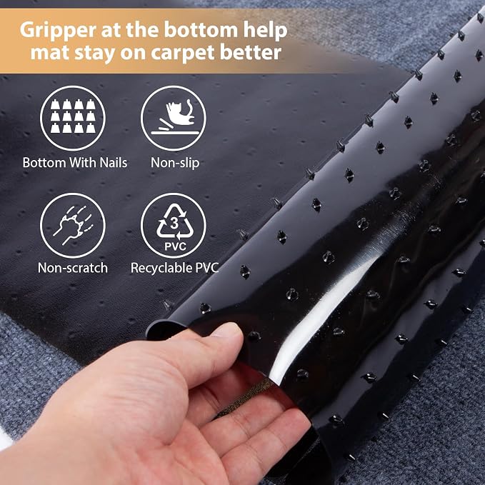 Carpet Protector for Pets Cat Carpet Protector for Doorway, Anti Scratch Under - Image 5