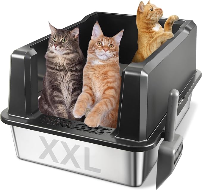 XXXL Stainless Steel Litter Box - Image 8