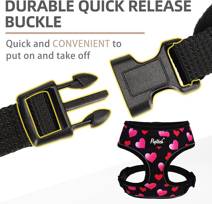 PUPTECK Soft Mesh Dog Harness and Leash Set Pet Puppy Cat Comfort Padded Vest - Image 4