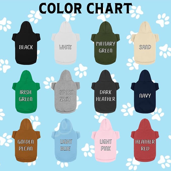 Personalized Dog Hoodie, Custom Embroidered/Printed Name Pet Hoodie, Warm - Image 5