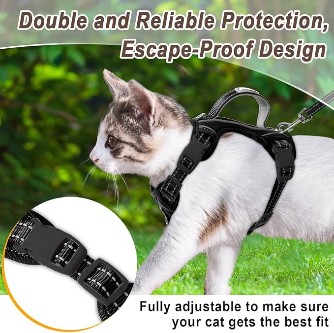 Cat Harness and Leash Set for Walking Escape Proof for Small Large cat Kitten - Image 8