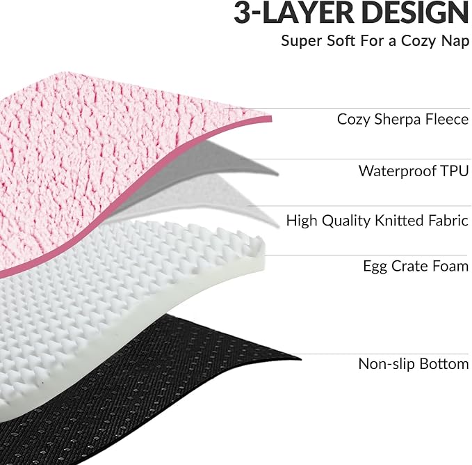 Patas Lague Orthopedic XL Dog Bed Large Sized Dog 42''X28'', Waterproof L - Image 5