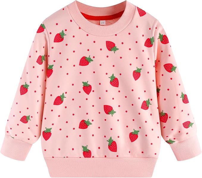 RETSUGO Toddler Baby Girls Sweatshirts Casual Pullover Crewneck Winter Long by RETSUGO