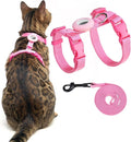 Cat Harness and Leash Set with Airtag Holder by VKPETFR