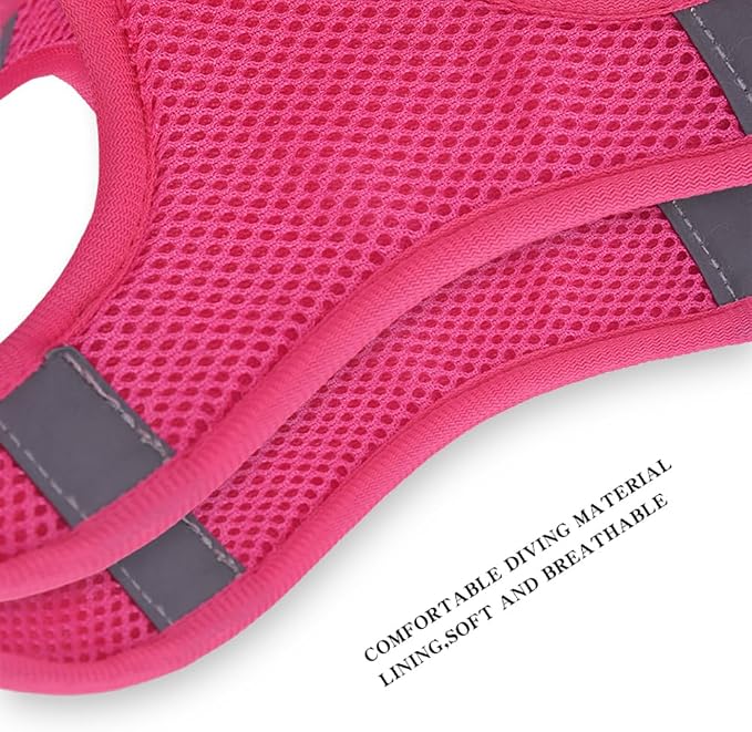 Step in Dog Harness and Leash Set, Flower Adjustable Easy Walk Puppy Harnesses - Image 4