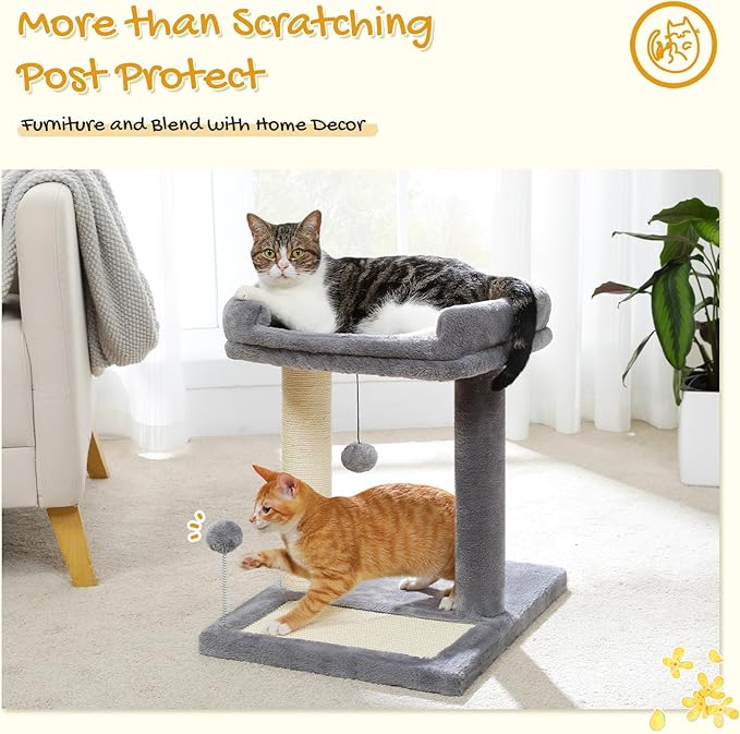 PAWZ Road Cat Scratching Post Bed, Small Cat Tree Tower - Image 2