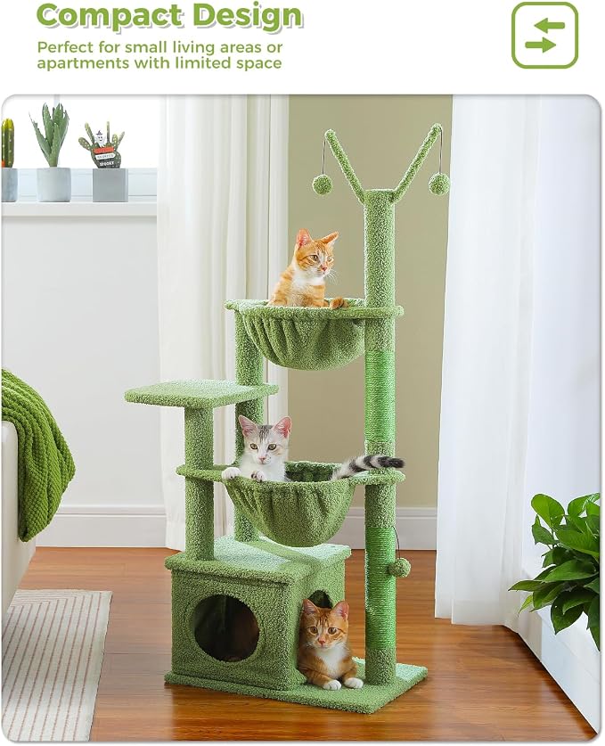 Cactus Cat Tree, 47.6" Cat Tower - Image 7