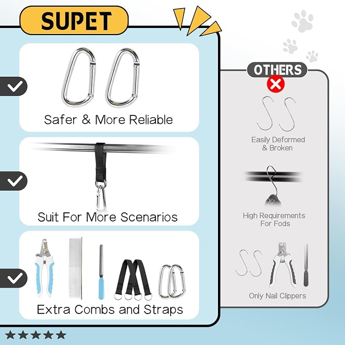 Supet Dog Grooming Hammock Harness - Image 5