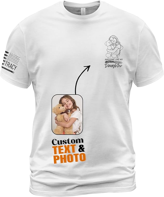 Customized Awesome Like My Daughter Shirts, Fathers Day Shirt by Lavape