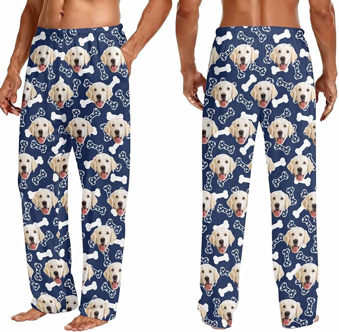 Custom Couple Pajama Pants Sock - Image 3
