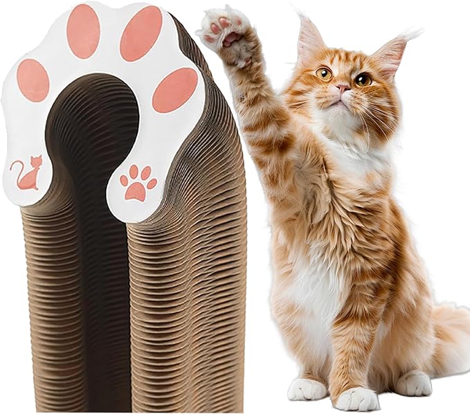 2-Pack Kitty kurls cat Scratcher – Foldable Kitty Curls Scratching Board - Image 3