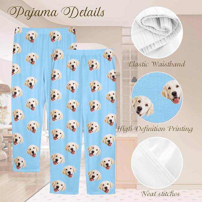 Custom Couple Pajama Pants Sock - Image 4