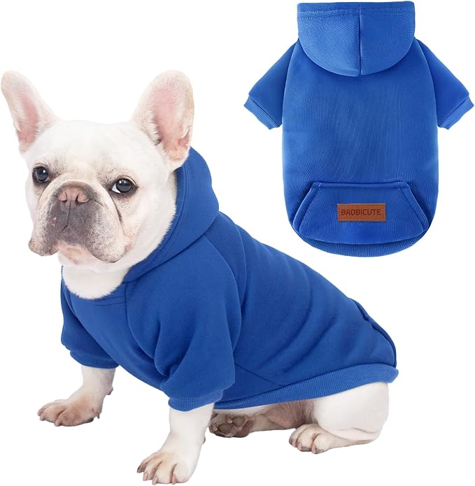 1 Pack Dog Hoodie Warm Hood Dog Sweater Cold Weather Small Dogs Sweatshirt by BAOBICUTE