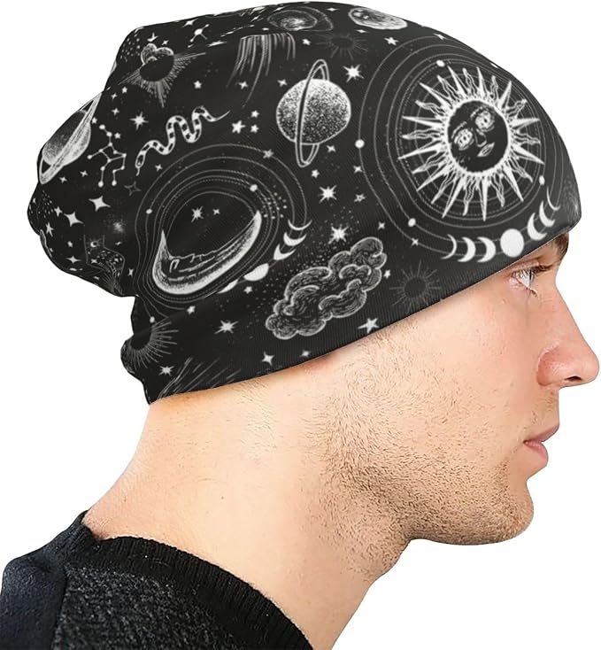 Beanie Hat Skull Cap Chemo Hat Slouchy Cap Headwear Stretch Knitted Hats - Image 6
