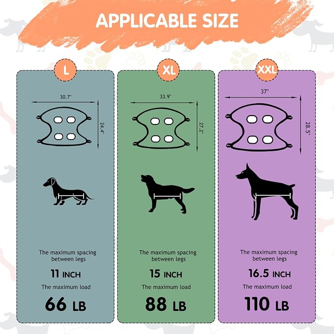 Paws n' Cradle Dog Grooming Hammock Harness - Image 3
