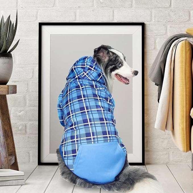 EXPAWLORER Plaid Dog Hoodie - Image 7