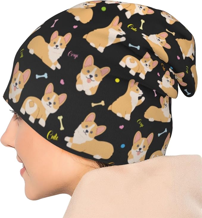 Beanie Hat Skull Cap Chemo Hat Slouchy Cap Headwear Stretch Knitted Hats - Image 7