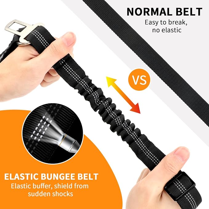 BWOGUE 2 Piece Dog Seat Belt for Car - Image 3