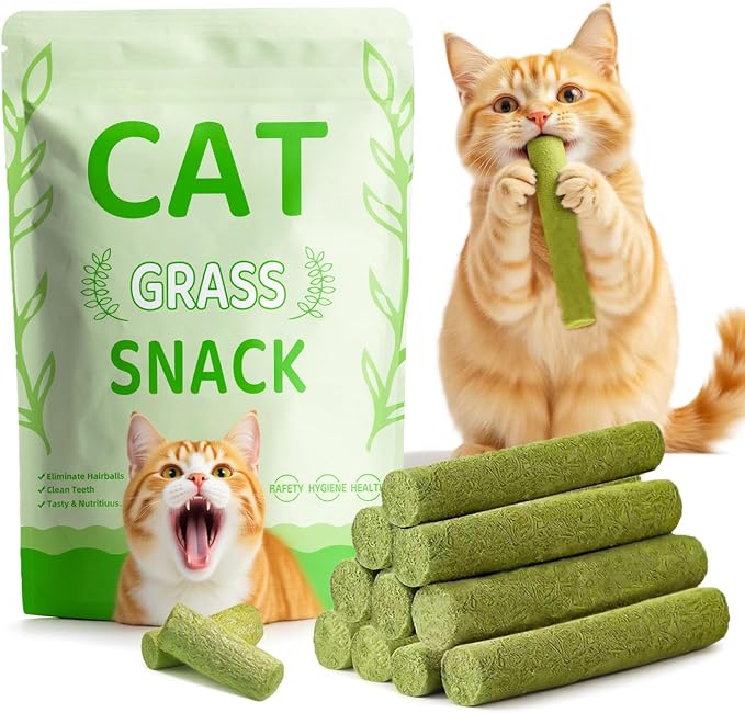 Cat Toys 17Pack 100g Catnip Grass Teething Stick by GREMBEB