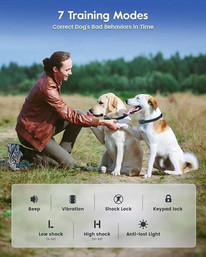 Dog Training Collar with 7 Training Modes, 4200Ft Remote Electronic Dog Shock - Image 7