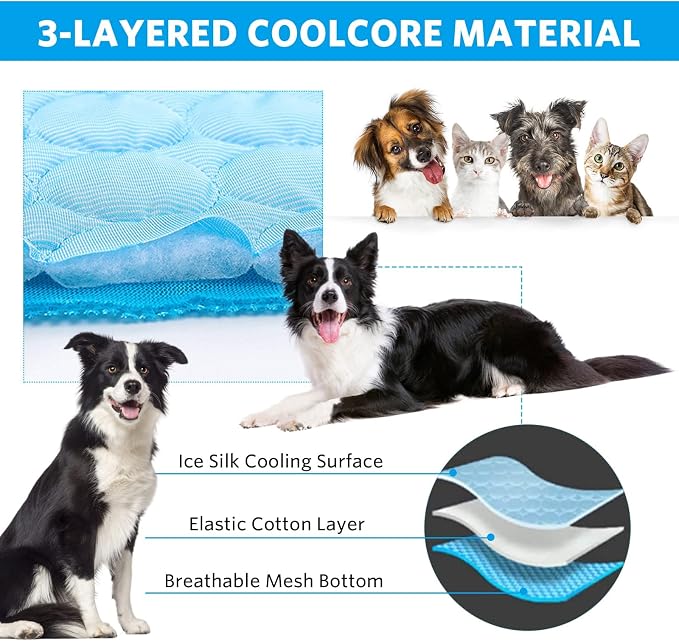 Mannice Dog Cooling Mat, Pet Cooling Mat - Image 7