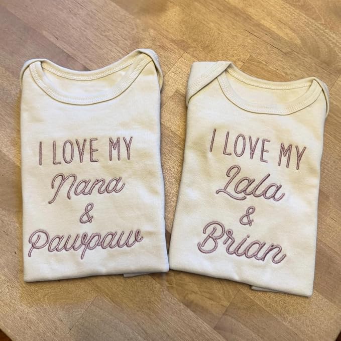 COUPLEHOODIES Personalized Baby Onesie Bodysuit – Custom Embroidery Gift - Image 6