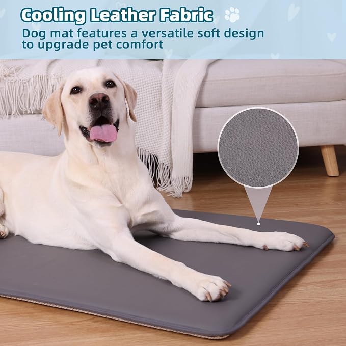 Dog Crate Pad Mat, Waterproof Kennel Cage Mat, Cooling Pet Bed - Image 5