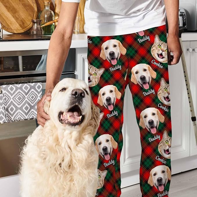 Artsadd Personalized Christmas Pajama Pants Socks - Image 4