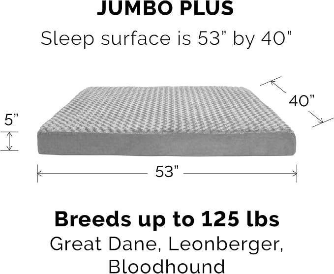 Furhaven Replacement Dog Bed Cover Ultra Plush Faux Fur & Suede Mattress - Image 3