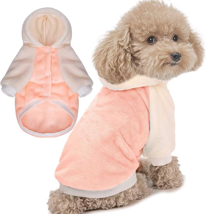 FabriCastle Dog Hoodie Sweater for Small Dogs Boy and Girl, Small Dog Clothes by FabriCastle